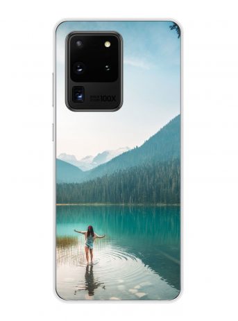 Samsung Galaxy S20 Ultra / Galaxy S20 Ultra 5G Soft case (back printed, transparent) - zxdvkifmxp - Shujaa Designs