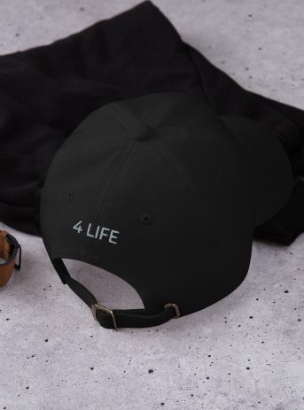 Treble Clef Dad hat (personalizable) - classic dad hat black back cdc fc a - Shujaa Designs