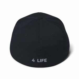 Treble Clef Structured Twill Cap - closed back structured cap dark navy back b a a - Shujaa Designs