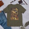 Steampunk Time Machine - unisex staple t shirt army front b a ee - Shujaa Designs