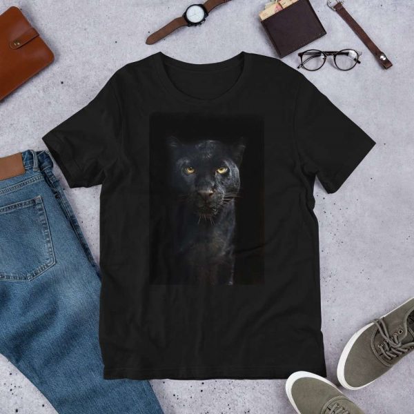 Black Panther Unisex T-Shirt - unisex staple t shirt black front eaf - Shujaa Designs