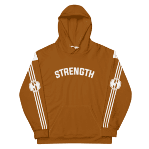 Strength Unisex Tracksuit - all over print unisex hoodie white front fb e - Shujaa Designs