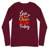 Love is a Choice Unisex Long Sleeve Tee - unisex long sleeve tee maroon front - Shujaa Designs