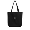Eco Tote Bag - eco tote bag black front a c b - Shujaa Designs