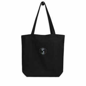 Eco Tote Bag - eco tote bag black front a c b - Shujaa Designs