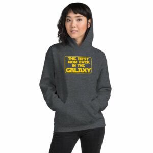 Best Mom Ever In The Galaxy – Mom Design Unisex Hoodie - unisex heavy blend hoodie dark heather front b d - Shujaa Designs