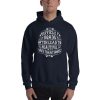 Difficult Roads Often Lead To Beautiful Destination – Motivational Typography Design Unisex Hoodie - unisex heavy blend hoodie navy front affd c a - Shujaa Designs