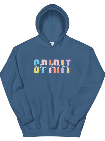 Spirit of Love Unisex Hoodie - unisex heavy blend hoodie indigo blue front d a fd - Shujaa Designs