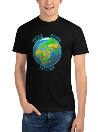 Third Stone Citizen Sustainable T-Shirt - unisex eco tee black front c a - Shujaa Designs