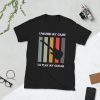 I Paused My Game To Play Guitar Short-Sleeve Unisex T-Shirt - unisex basic softstyle t shirt black front e bcfd - Shujaa Designs