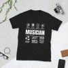 Musician Short-Sleeve Unisex T-Shirt - unisex basic softstyle t shirt black front c - Shujaa Designs