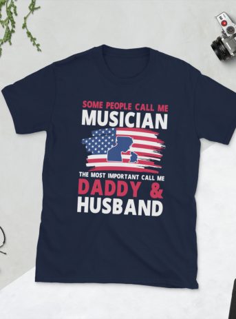 Some People Call Me Musician Unisex T-Shirt - unisex basic softstyle t shirt navy front f a dc - Shujaa Designs