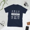 Musician Short-Sleeve Unisex T-Shirt - unisex basic softstyle t shirt navy front c c - Shujaa Designs