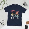 Classic Electric Guitar Collection Short-Sleeve Unisex T-Shirt - unisex basic softstyle t shirt navy front b - Shujaa Designs