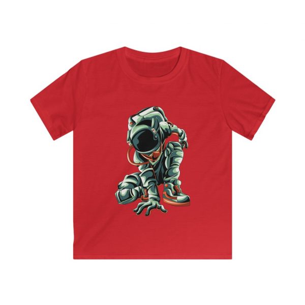 Astronaut Kneeling Kids Softstyle Tee -  - Shujaa Designs