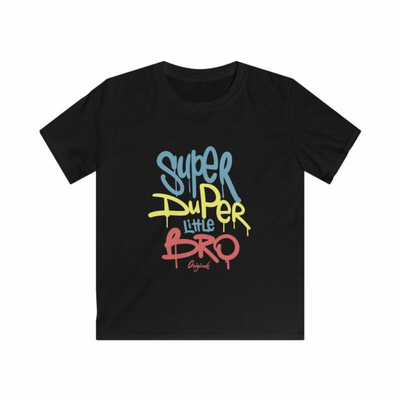 Super Duper Lil Bro Kids Softstyle Tee -  - Shujaa Designs