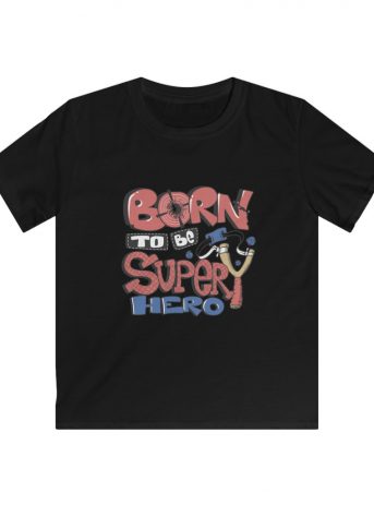Born To Be A Super Hero Kids Softstyle Tee -  - Shujaa Designs