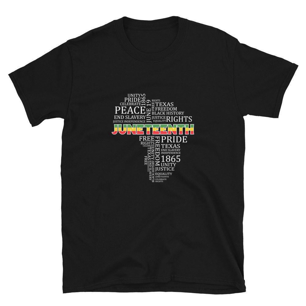 Africa Juneteenth Independence Day Unisex T-Shirt - unisex basic softstyle t shirt black front e fe - Shujaa Designs