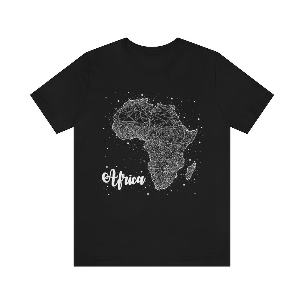 Africa Map Constellation Unisex Jersey Short Sleeve Tee -  - Shujaa Designs