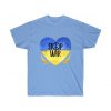 Stop War Ukraine Heart Unisex Ultra Cotton Tee -  - Shujaa Designs