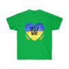 Stop War Ukraine Heart Unisex Ultra Cotton Tee -  - Shujaa Designs