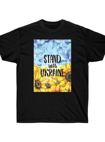 Stand With Ukraine Unisex Ultra Cotton Tee -  - Shujaa Designs