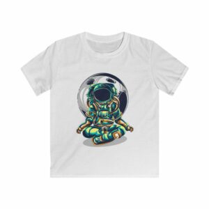 Astronaut Meditating Kids Softstyle Tee -  - Shujaa Designs
