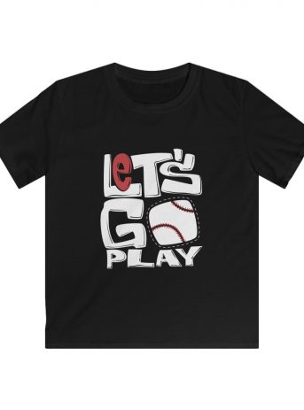 Let’s Go Play Baseball Kids Softstyle Tee -  - Shujaa Designs
