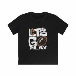 Let’s Go Play Football Kids Softstyle Tee -  - Shujaa Designs
