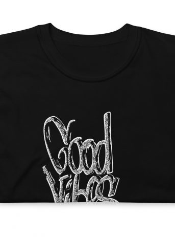 Good Vibes Short-Sleeve Unisex T-Shirt - unisex basic softstyle t shirt black front ca d - Shujaa Designs