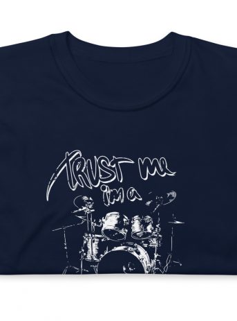 Trust Me I’m A Drummer Unisex T-Shirt - unisex basic softstyle t shirt navy front cadbc - Shujaa Designs