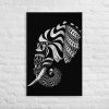 Ornate Elephant Canvas Print - canvas in x front cb a ae - Shujaa Designs