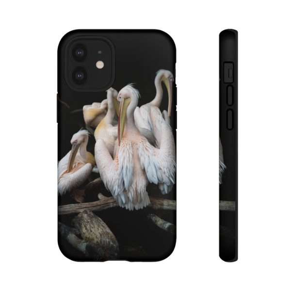 Flock Of Pink Flamingos Tough Phone Case - - Shujaa Designs