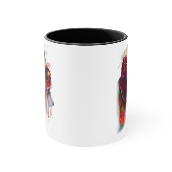 Bassett Hound Accent Coffee Mug, 11oz - - Shujaa Designs