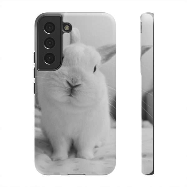 Cute White Bunny Rabbit Tough Phone Case - - Shujaa Designs
