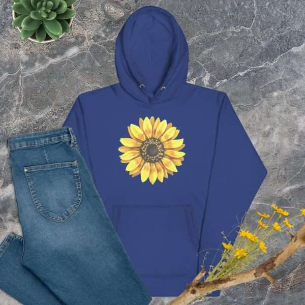 Ukranian Sunflower Unisex Premium Hoodie - unisex premium hoodie team royal front de a - Shujaa Designs