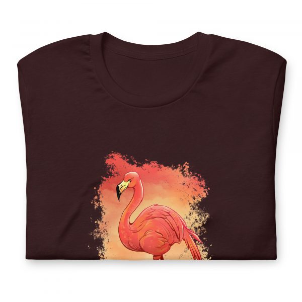 Private: Flamingo Painting Unisex t-shirt - unisex staple t shirt oxblood black front aacc d - Shujaa Designs