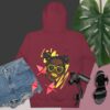 Private: Unisex Hoodie - unisex premium hoodie maroon back b dc e - Shujaa Designs