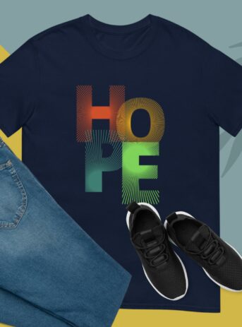 Private: Hope Short-Sleeve Unisex T-Shirt - unisex basic softstyle t shirt navy front d cea - Shujaa Designs