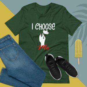 I Choose Me - Hand With Flower - Unisex t-shirt - unisex staple t shirt forest front eb b b ff.jpg - Shujaa Designs