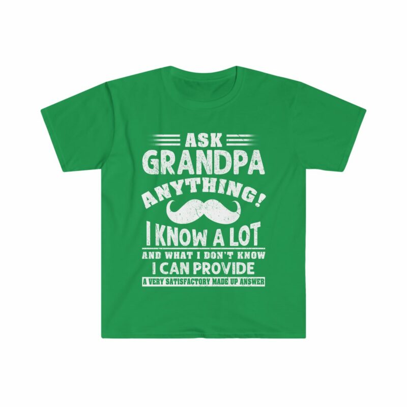 Ask Grandpa Anything Unisex Softstyle T-Shirt - .jpg - Shujaa Designs
