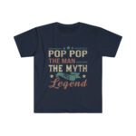 Pop Pop Legend Design Unisex Softstyle T-Shirt - .jpg - Shujaa Designs