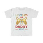 Leveled Up To Daddy Unisex Softstyle T-Shirt - .jpg - Shujaa Designs