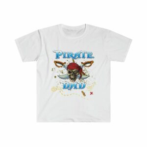 Pirate Dad Cool Design Unisex Softstyle T-Shirt - .jpg - Shujaa Designs