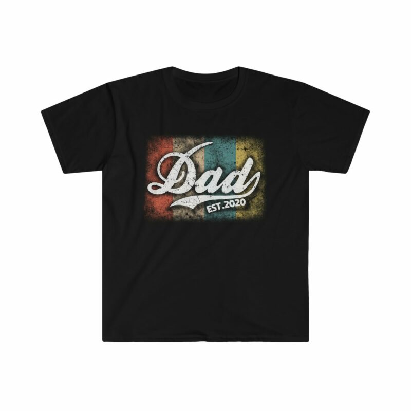 Dad Est Unisex Softstyle T-Shirt - .jpg - Shujaa Designs