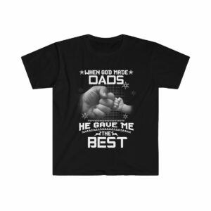 Best Dad Design Unisex Softstyle T-Shirt - .jpg - Shujaa Designs