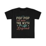 Pop Pop Legend Design Unisex Softstyle T-Shirt - .jpg - Shujaa Designs