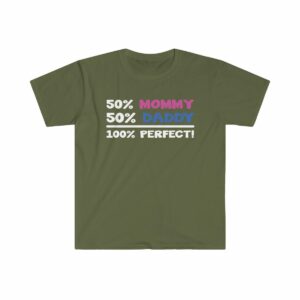 Mommy Daddy Unisex Softstyle T-Shirt - .jpg - Shujaa Designs