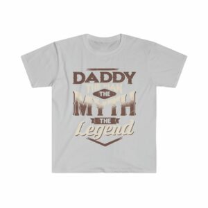 Daddy The Man The Myth The Legend Unisex Softstyle T-Shirt - .jpg - Shujaa Designs