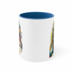 Bassett Hound Accent Coffee Mug, 11oz - .jpg - Shujaa Designs
